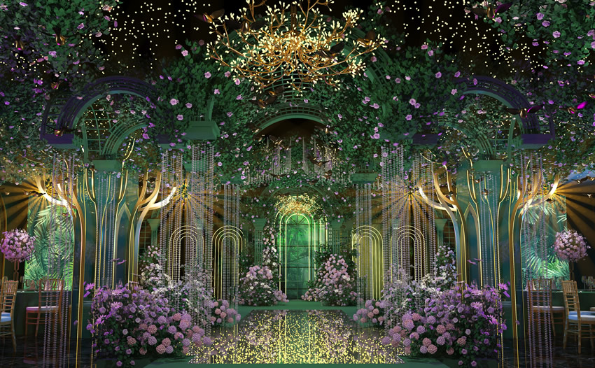 富宁奇妙森林婚礼堂效果展示